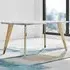 Andros 6 Seater Dining Table - White, Marble Effect
