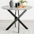 Arona 4-Seater Round Dining Table - Grey, Concrete