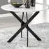 Arona 4-Seater Round Dining Table - White, High Gloss