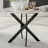 Arona 4-Seater Round Dining Table - White, Marble