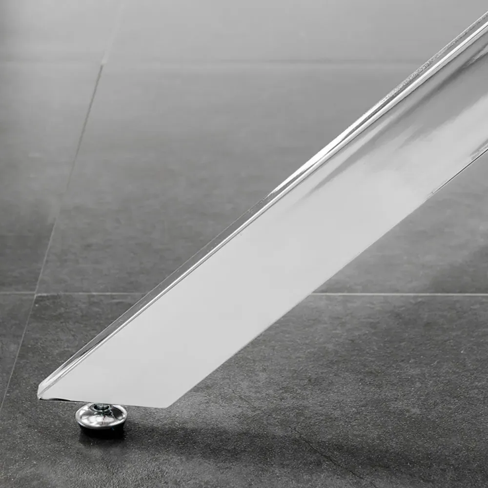 Arona 6-Seater Round Dining Table - Silver, Glass