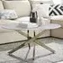 Arona Round Coffee Table - White, Glass