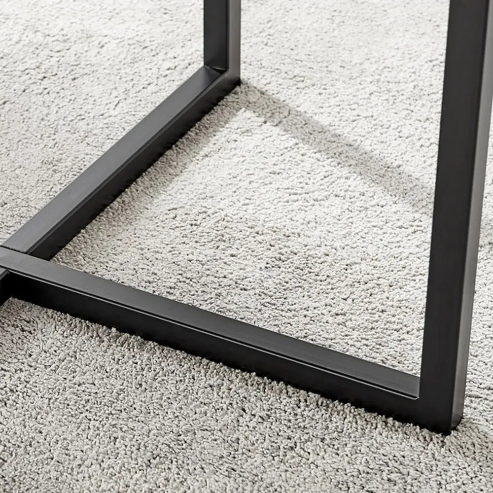 Ashley 4-Seater Round Dining Table with Storage - Grey, Concrete