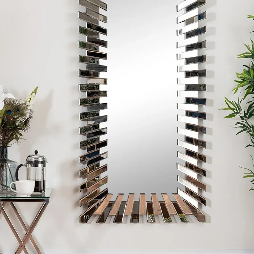 Astra Rectangular Full Length Mirror - Silver