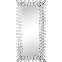 Astra Rectangular Full Length Mirror - Silver