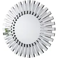 Astra Round Medium 3D Mirror - Silver