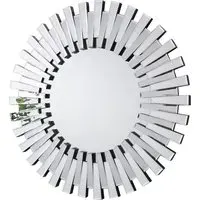 Astra Round Small 3D Mirror - Silver