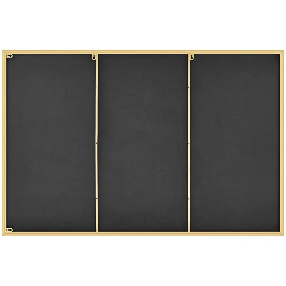 Austen Rectangular Wall Mirror - Gold, Metal