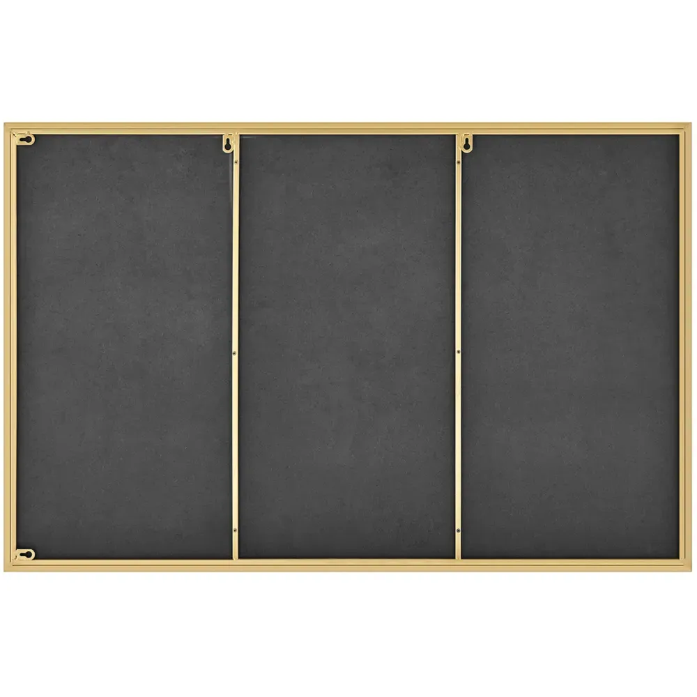 Austen Rectangular Wall Mirror - Gold, Metal