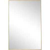 Austen Rectangular Wall Mirror - Gold, Metal