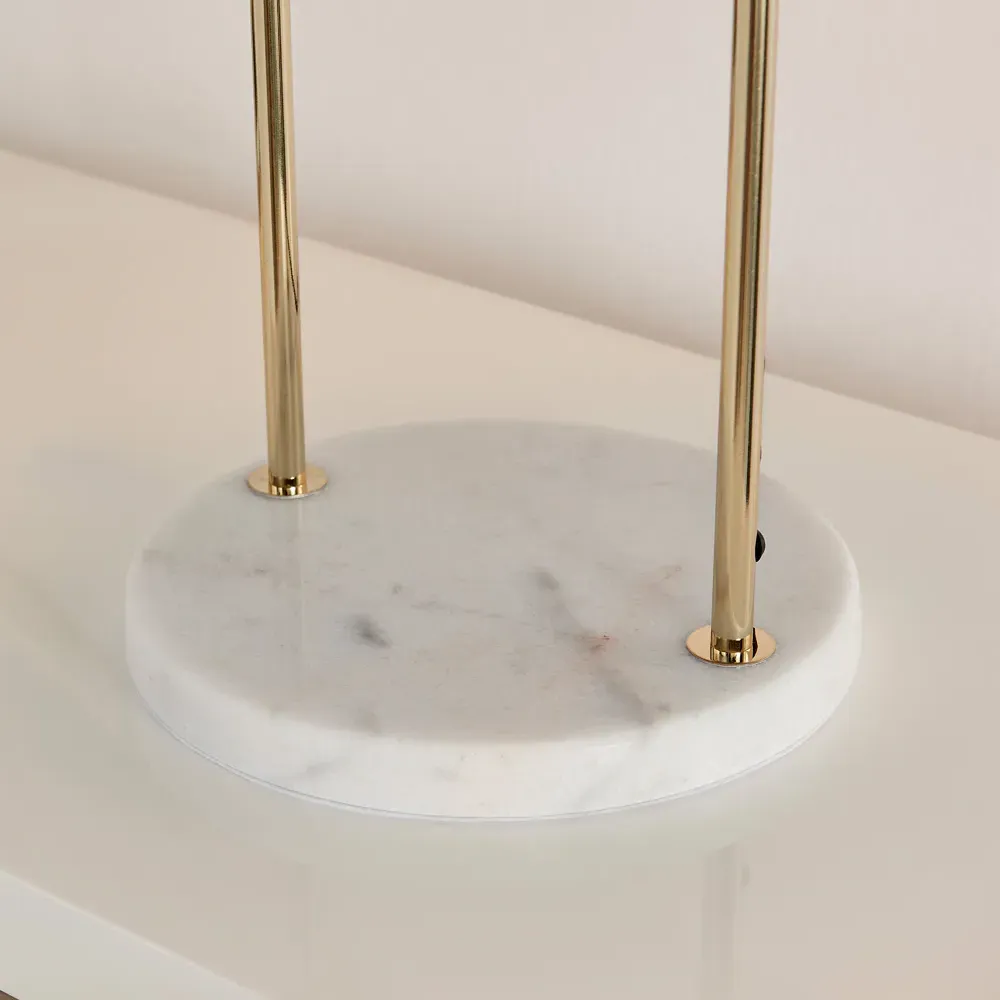 Avery Table Lamp - Teal, Velvet