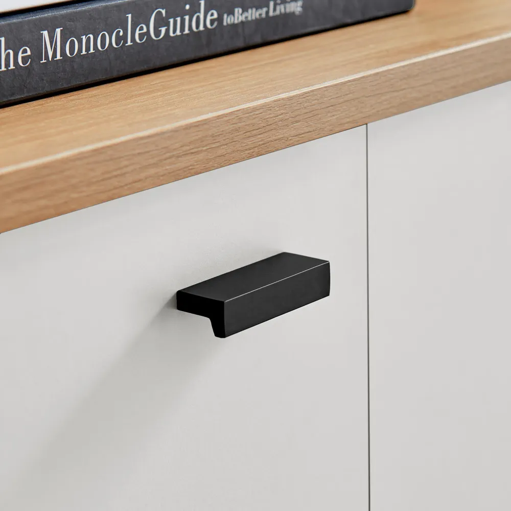 Billet Single Door 3 Drawer Sideboard - White, Oak