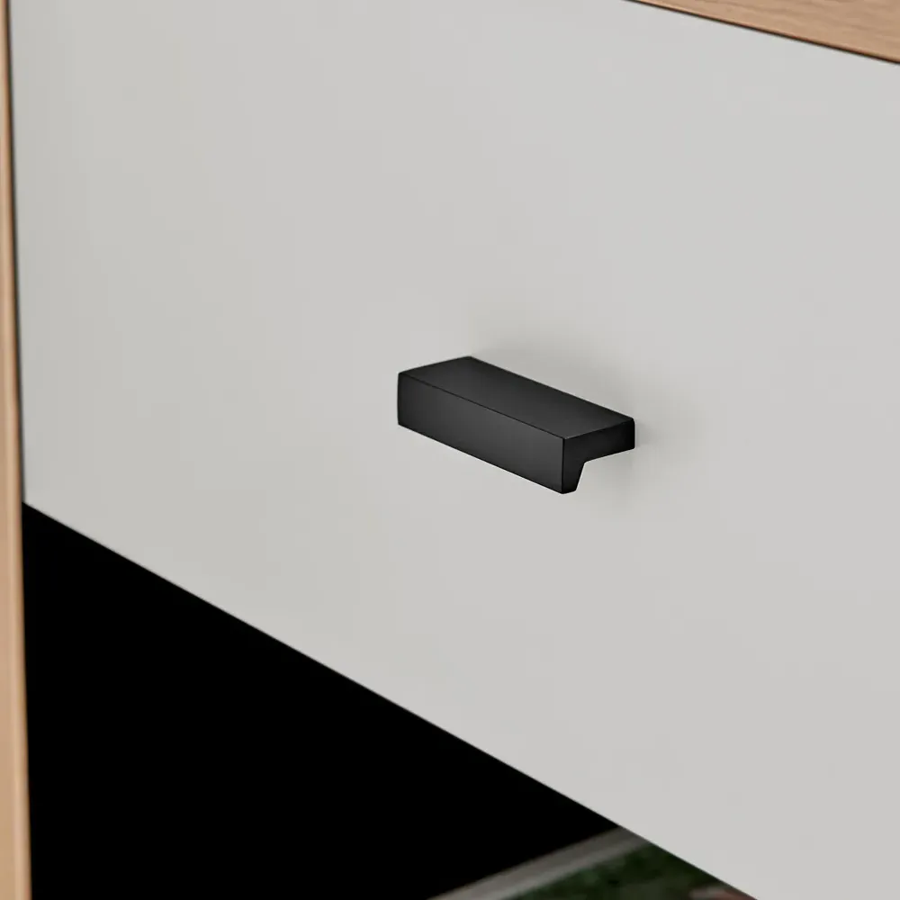 Billet Single Drawer Bedside Table - White, Oak