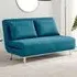 Billie 2-Seater Sofa Bed with Click-Clack - Blue, Fabric