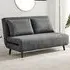 Billie 2-Seater Sofa Bed with Click-Clack - Grey, Fabric