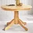 Bodmin 4-Seater Round Dining Table - Oak, Rubberwood