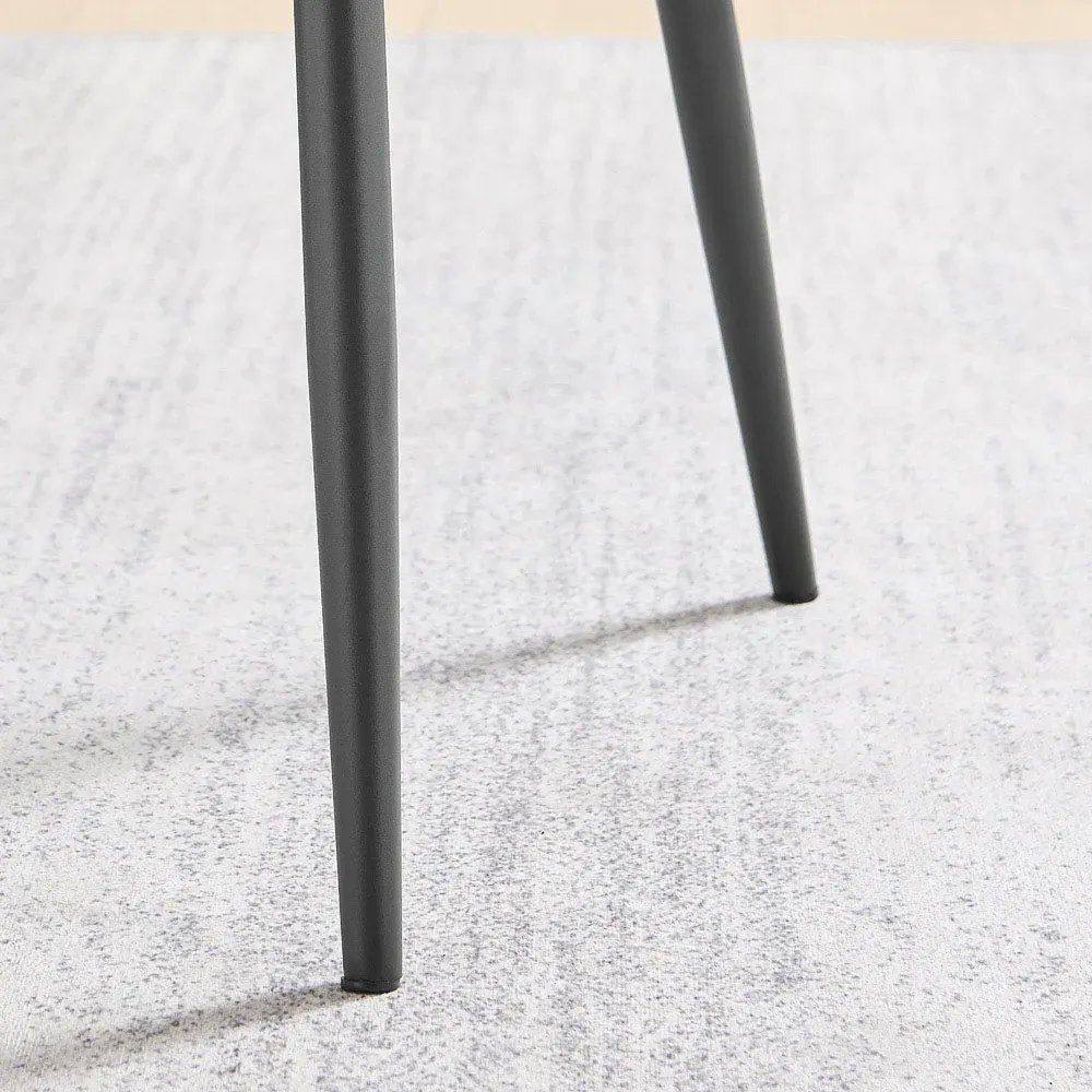 Boston Dining Chair Set of 2 - Cream, Boucle Fabric