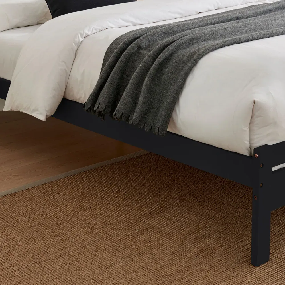 Cadhla Double Bed Frame - Grey, Pine