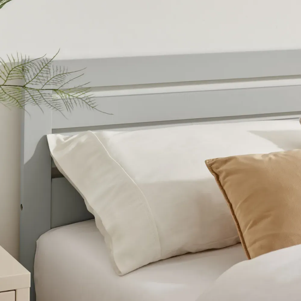 Cadhla Double Bed Frame - Grey, Pine