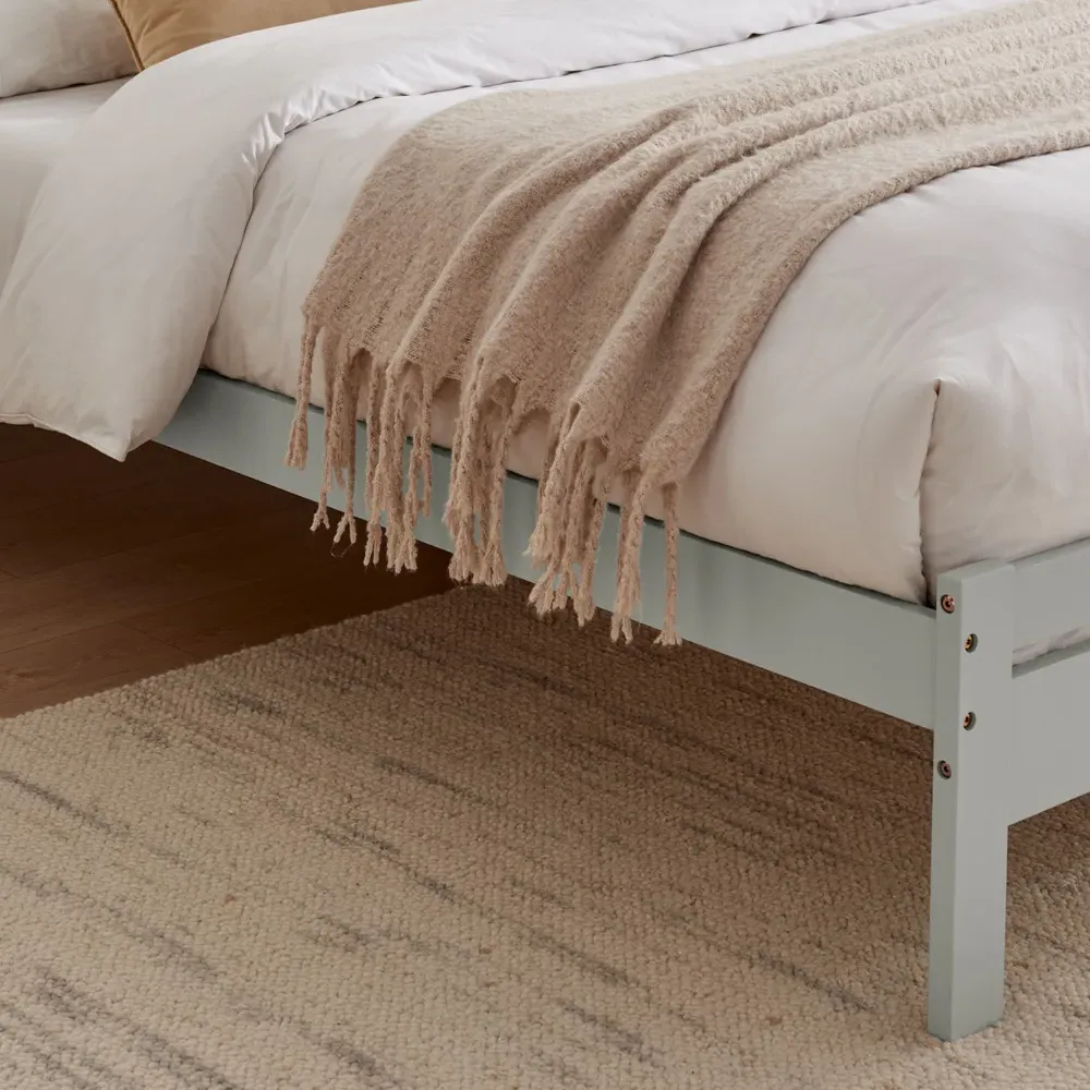 Cadhla Double Bed Frame - Grey, Pine