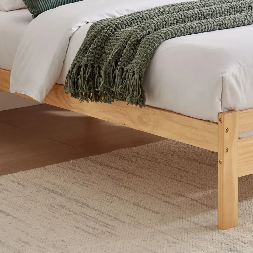 Cadhla Double Bed Frame - Oak, Pine