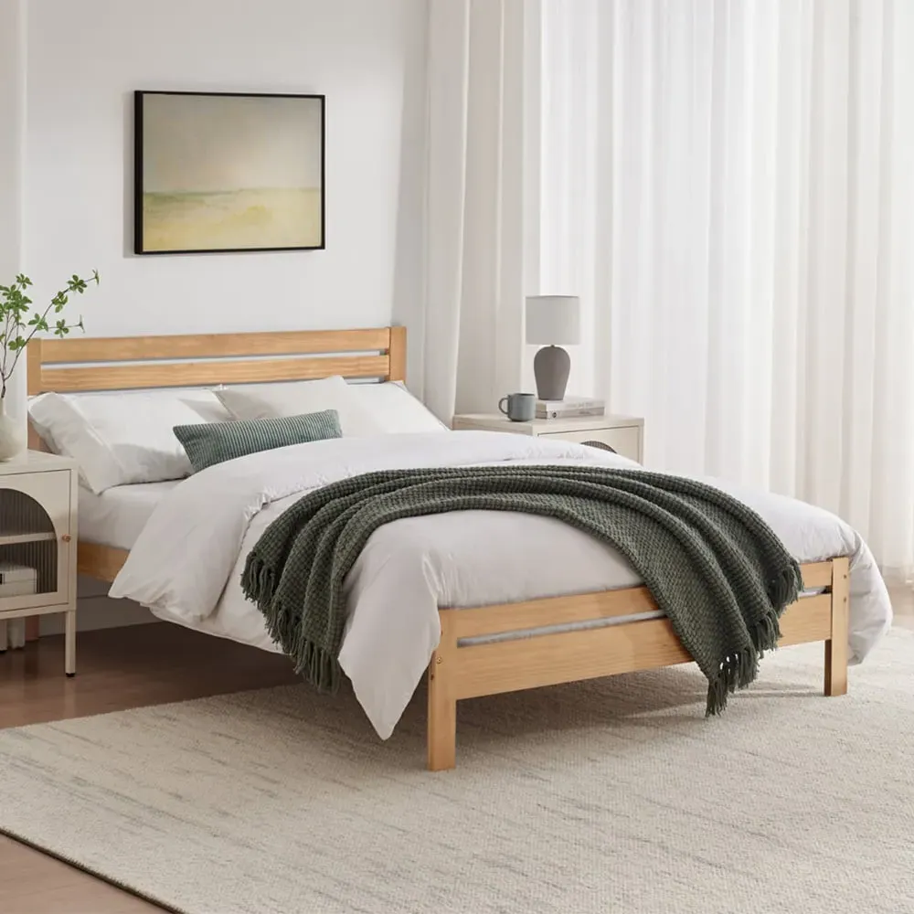 Cadhla Double Bed Frame - Oak, Pine