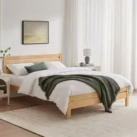 Cadhla King Size Bed Frame - Brown, Pine