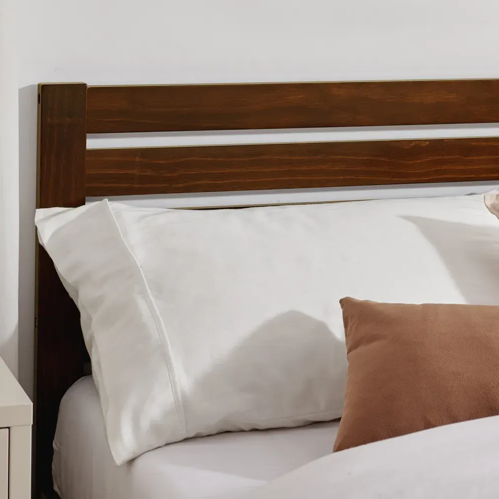 Cadhla Single Bed Frame - Brown, Pine