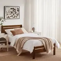 Cadhla Single Bed Frame - Brown, Pine