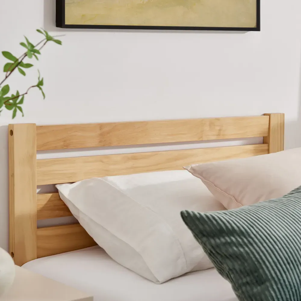 Cadhla Single Bed Frame - Brown, Pine