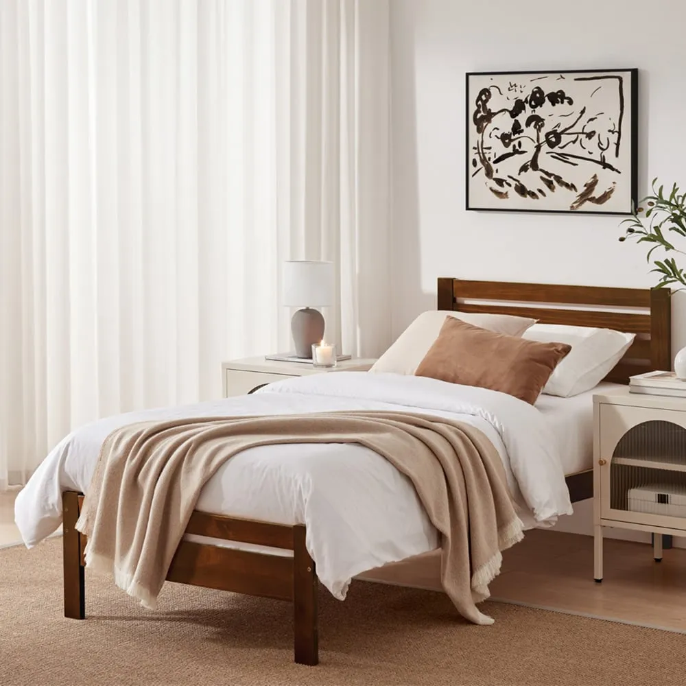 Cadhla Single Bed Frame - Brown, Pine image