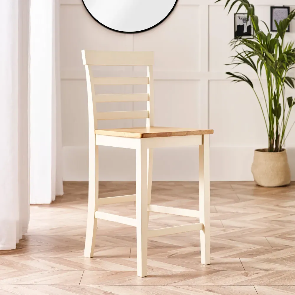 Camber Bar Chair Set of 2 - Cream, Oak