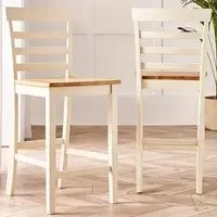 Camber Bar Chair Set of 2 - Cream, Oak
