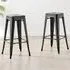 Carter Tolix Bar Stool Set of 2 - Black, Steel