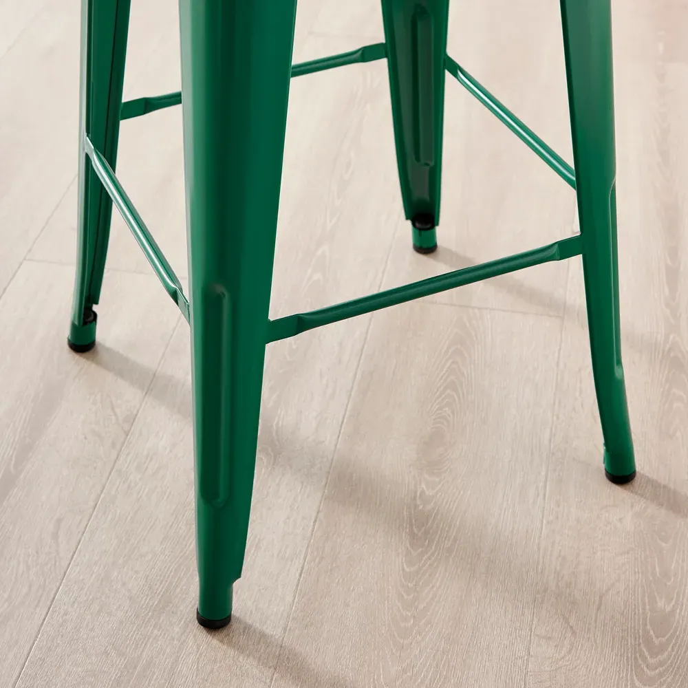Carter Tolix Bar Stool Set of 2 - Green, Steel
