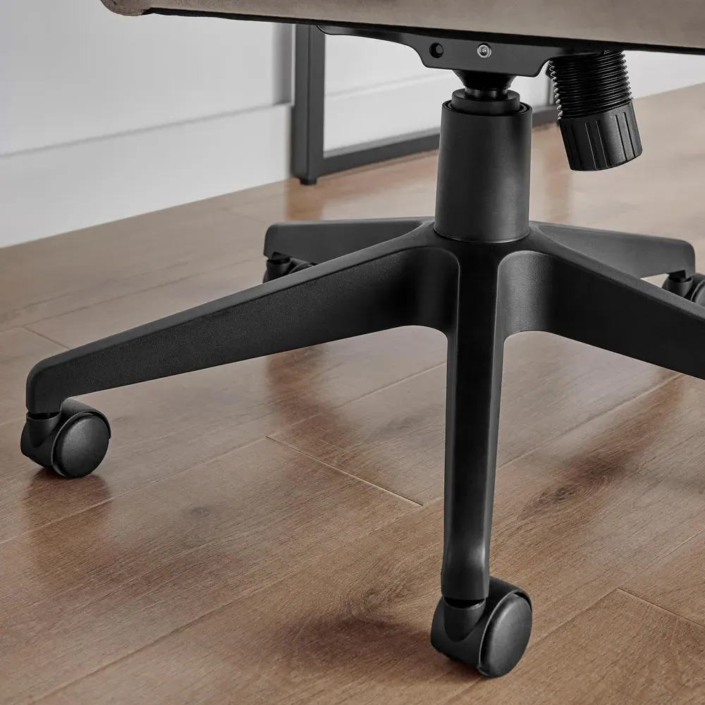 Central Office Chair with Recline - Beige, Velvet