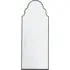 Clara Moroccan Arch Wall Mirror - Black, Metal