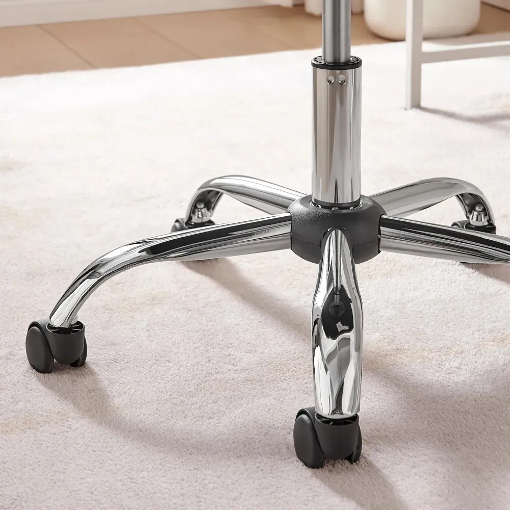 Courtez Office Chair with Gas Lift - Grey, Velvet