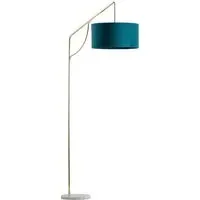 Dorothy Arc Floor Lamp - Teal, Marble