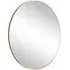 Emma Round Wall Mirror 80cm - Brown, Copper