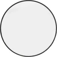 Emma Round Wall Mirror - Black, Metal