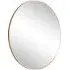 Emma Round Wall Mirror - Gold, Metal