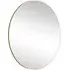 Emma Round Wall Mirror - Gold, Metal
