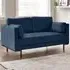 Eva 2-Seater Sofa - Blue, Velvet
