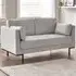 Eva 2-Seater Sofa - Taupe, Velvet