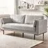 Eva 3-Seater Sofa - Taupe, Velvet