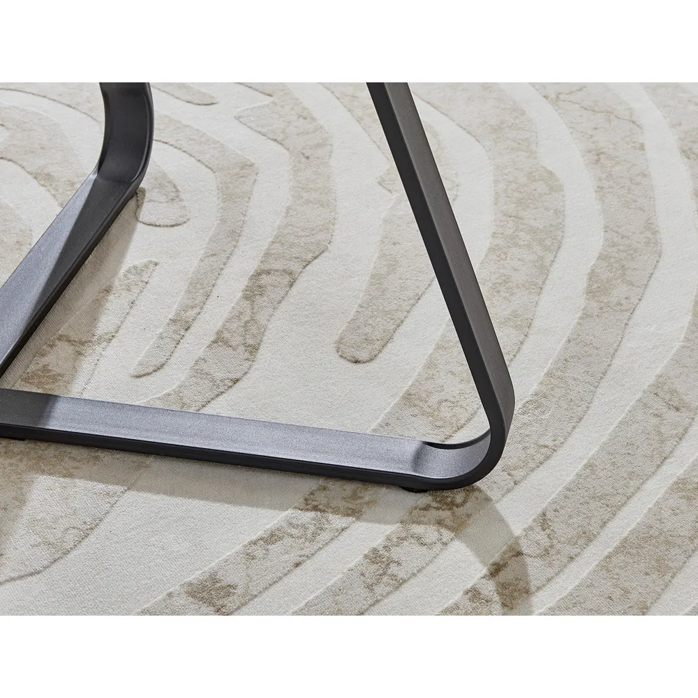 Fira 4-Seater Round Dining Table - Brown, Wood Effect