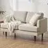 Flora 2-Seater Sofa - Cream, Recycled Polyester
