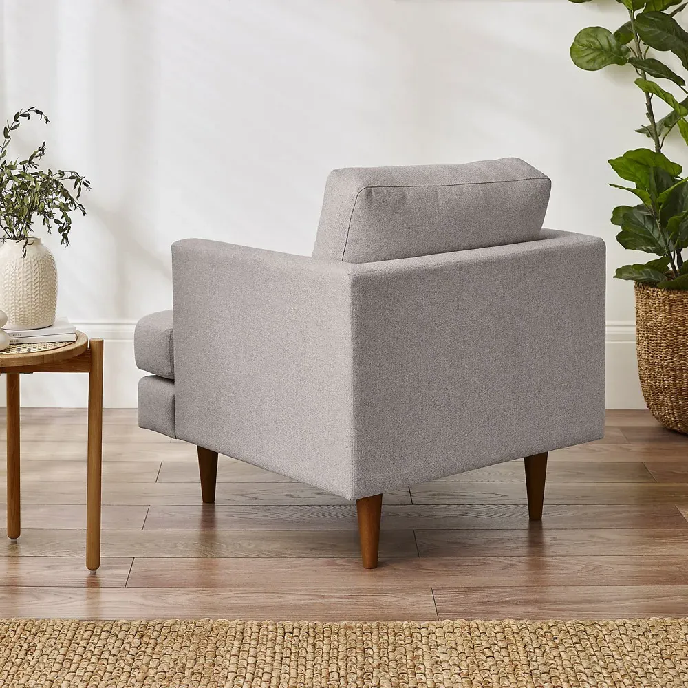 Flora Recycled Armchair - Taupe, Fabric