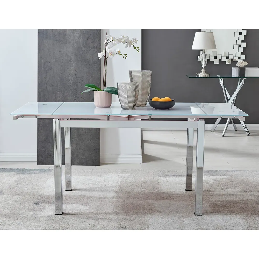 Fonti 6-Seater Extendable Dining Table - White